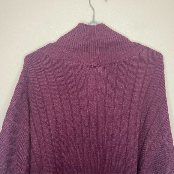 Nordstrom NWT Burgundy Stem Turtleneck Ribbed Sweater Size XXL - Picture 6 of 7